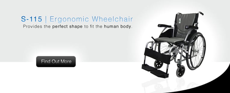 S-115 | Ergonomic Wheelchair | Provides the perfect shape to fit the human body.