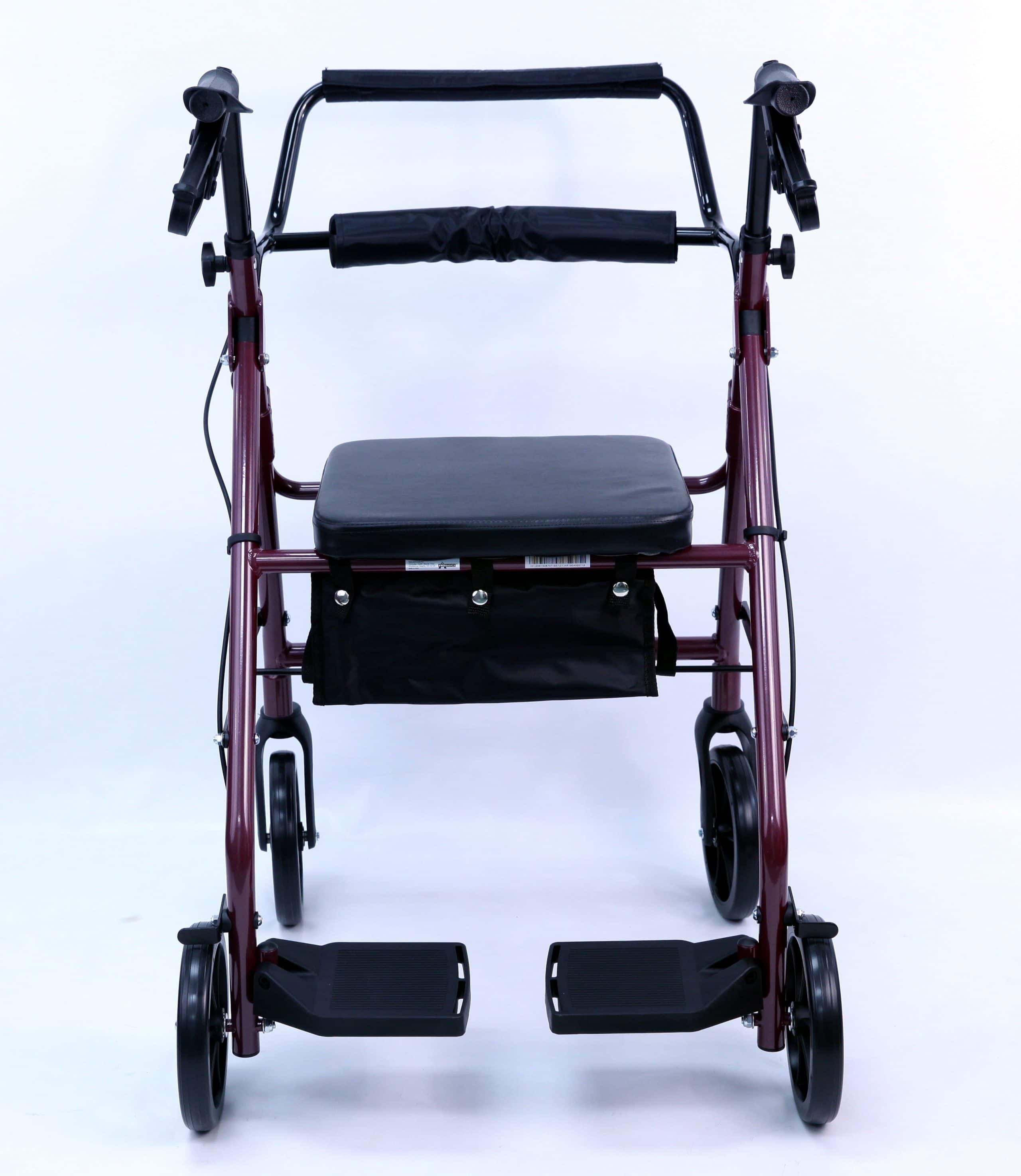 R-4602-T - Two in One Rollator / Transport Chair 8 Inch Wheels