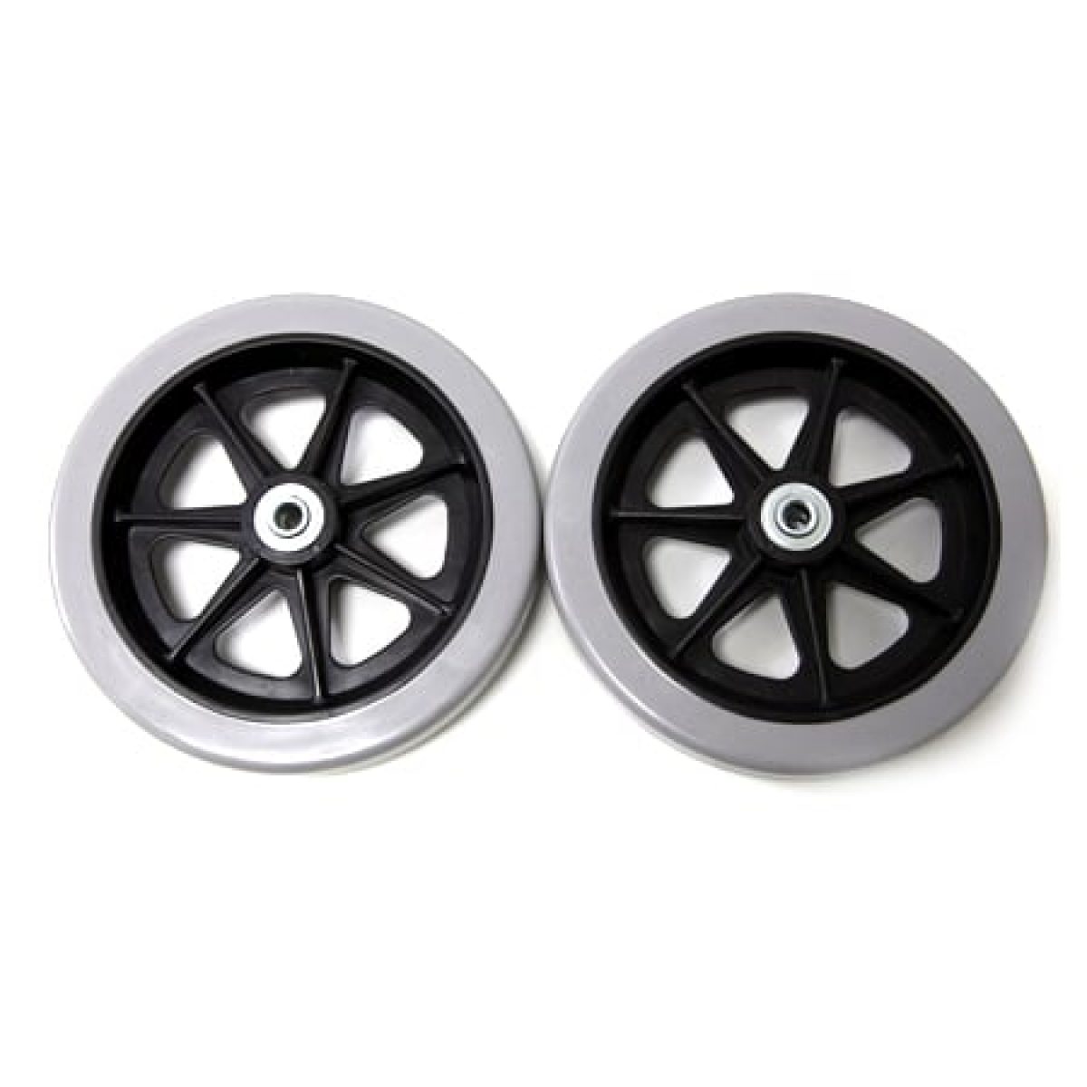 Wheelchair Front Wheels 7 Inch Rubber Single Wheel Quality Front Caster Wear-resistant Non-slip Durable Use Front Wheelchair Wheel